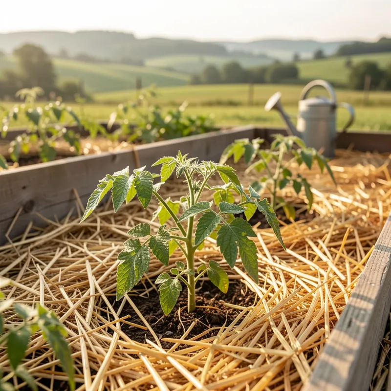 Paillage du potager : matériaux, épaisseur et calendrier
